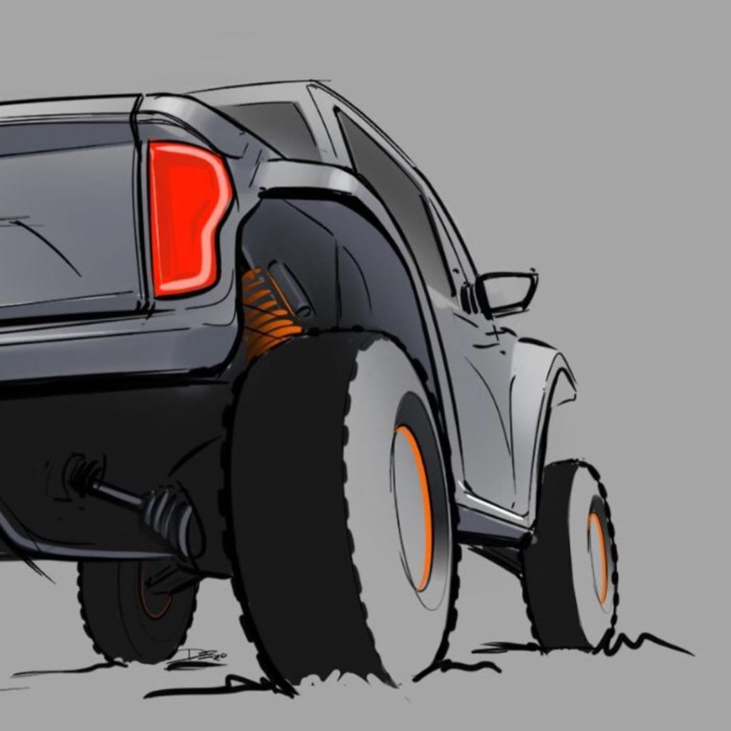 Rear view of the UTT...